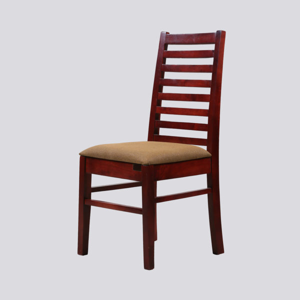 Ladd Dining Chair Mahogany Wood by Nache Woods.