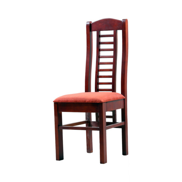 Aglee Cushion seat Dining Chair Mahogany Wood by Nache Woods.