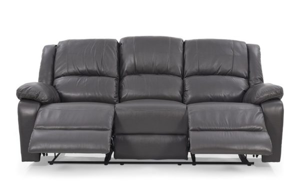Gunn Recliner Three-Seater With Leatherette