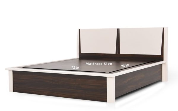 Mamoa King Size Bed With Hydraulic Storage in High Gloss Finish.