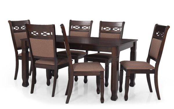 Niya 6 Seater Solid Wood Dining Set.