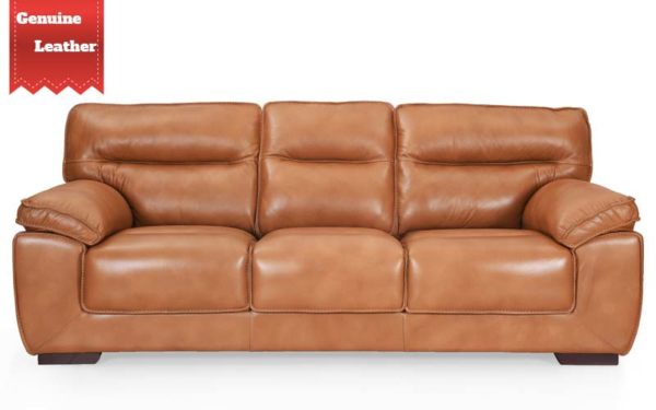 Alquist Three Seater Genuine Leather Sofa