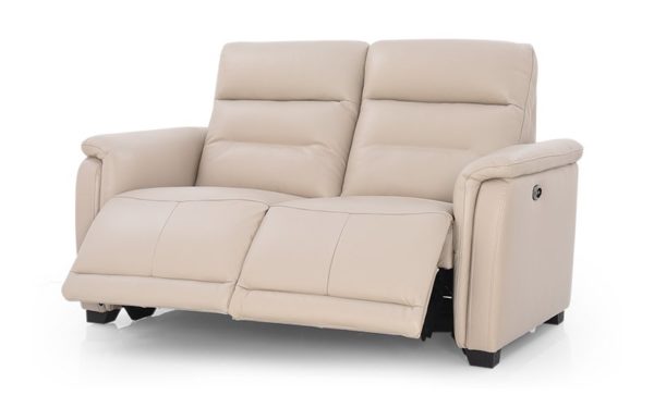 Clay Two Seater Power Motion Recliner With Genuine Leather