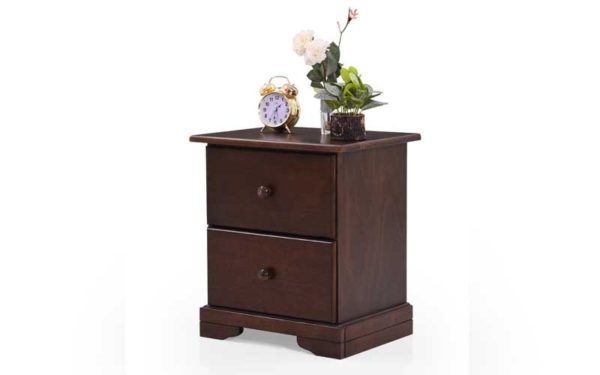Frida Side Table With Drawers in Solidwood