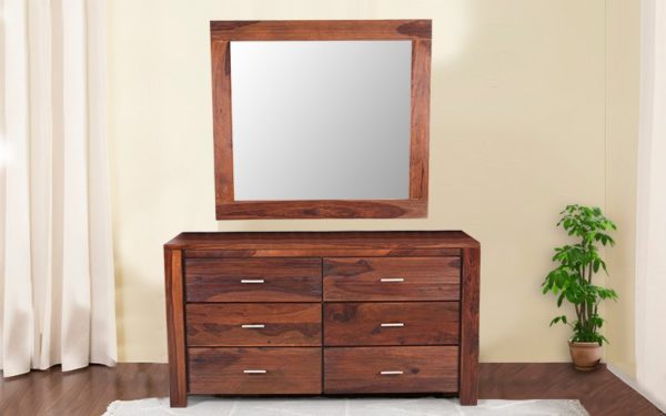 Fring Dresser with Storage and Mirror