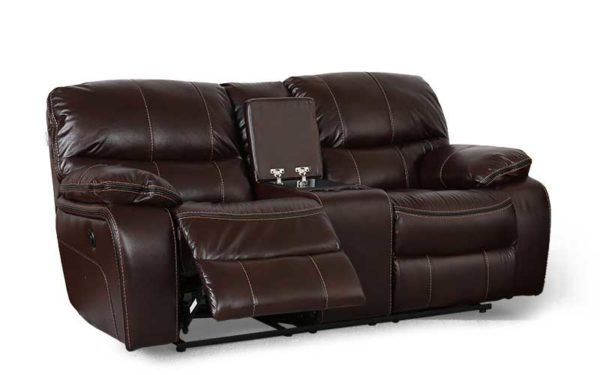 Gus Two Seater Automatic Recliner in Leatherette