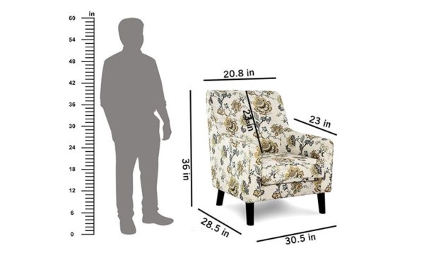 Laverne Single Seater Sofa In Fabric