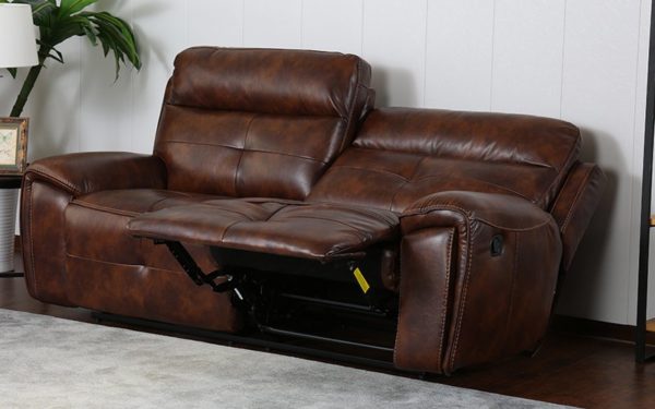 Lydia Three Seater Manual Recliner in Leatherette