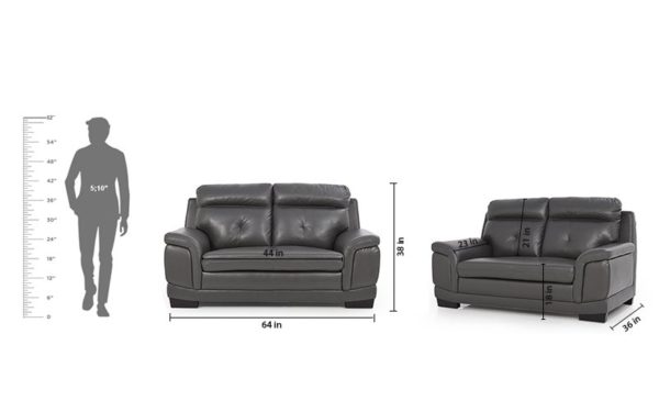 Maeve Two Seater Sofa With Leatherette