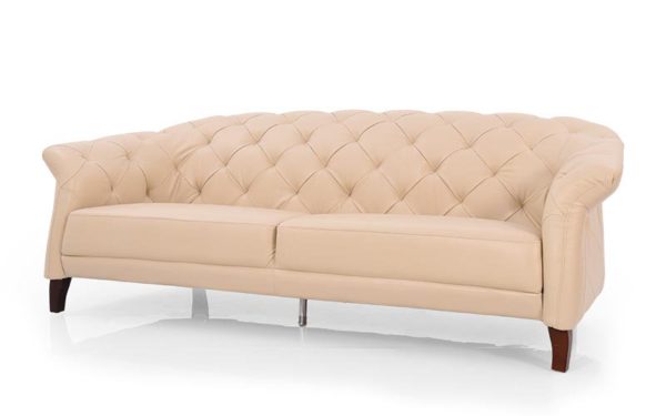 Maja Three Seater Sofa With Genuine Leather