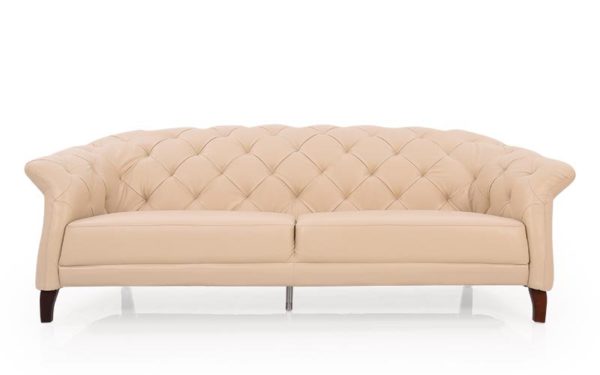 Maja Three Seater Sofa With Genuine Leather