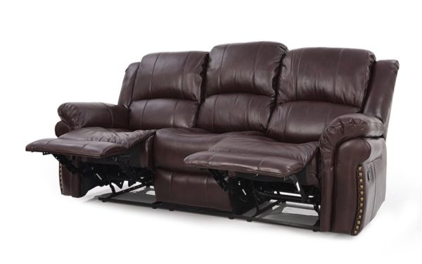 Margolis Three Seater Manual Recliner With Leatherette