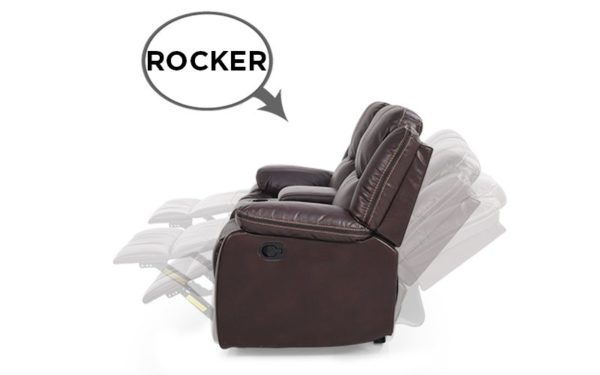 Badger Two Seater Manual Recliner With Leatherette