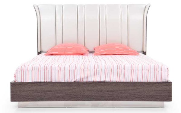 Prepon King Size Bed without Storage in High Gloss Reflective Finish