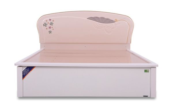 Sylvia King Size Bed with High Gloss Reflective Finish