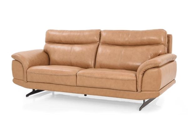 Willey Three Seater Sofa With Genuine Leather