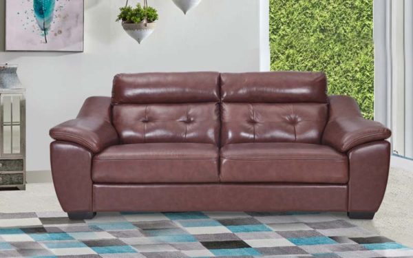 Yael Three Seater Genuine Leather Sofa