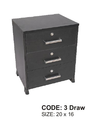 Aveniz Bedside Table Code:3Draw